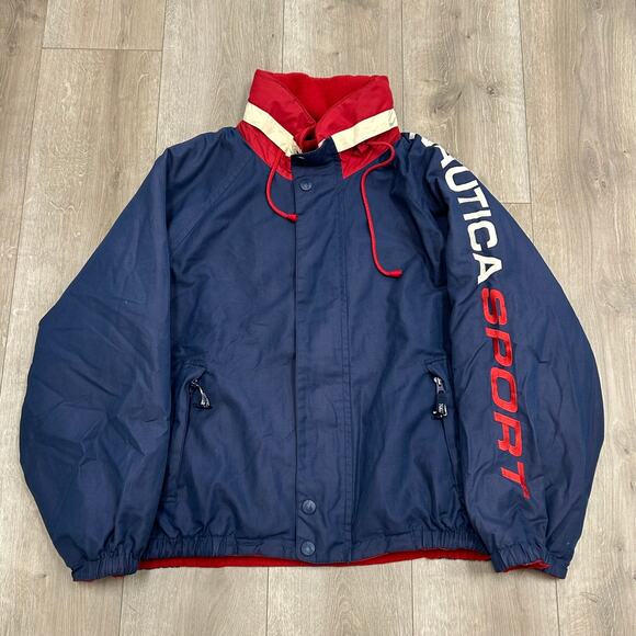 Nautica Other - vintage 90s  Nautica Sport reversible jacket Colorblock Size Large L B5